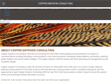 Tablet Screenshot of coppergryphon.com